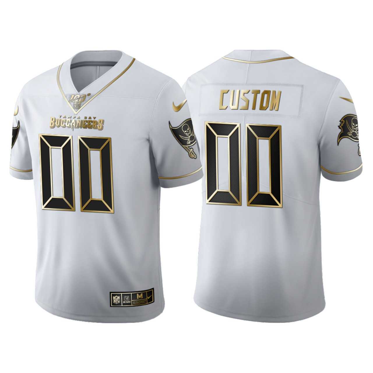 Customized Men's Nike Buccaneers White Golden Edition 100th Season Vapor Untouchable Limited Jersey,We sell and wholesale Customized Men's Nike Buccaneers White Golden Edition 100th Season Vapor Untouchable Limited Jersey on line form chian!
